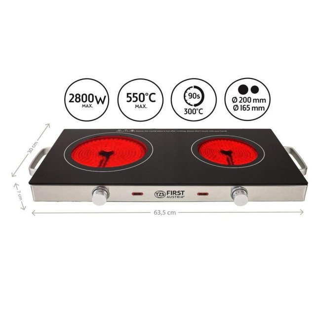 Двоен инфрачервен котлон First 2800W FA-5096