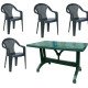 К-т маса Badex Green с 4 стола К-т маса Badex Green с 4 стола