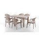 К-т маса 90х150 см. и 4 бр. столове Bamboo К-т маса 90х150 см. и 4 бр. столове Bamboo