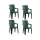 Комплект маса Bahex и 4 бр. столове Green Комплект маса Bahex и 4 бр. столове Green