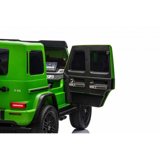 Акумулаторен джип Mercedes G63 с мека кожена седалка Акумулаторен джип Mercedes G63 с мека кожена седалка