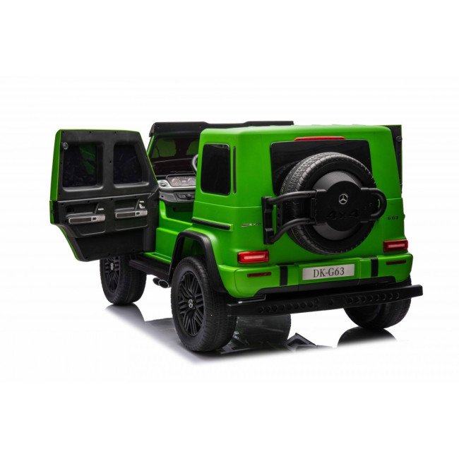 Акумулаторен джип Mercedes G63 с мека кожена седалка Акумулаторен джип Mercedes G63 с мека кожена седалка
