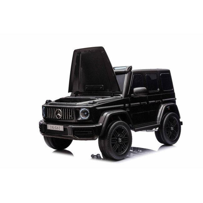 Акумулаторен джип Mercedes G63 4x4, металик черен