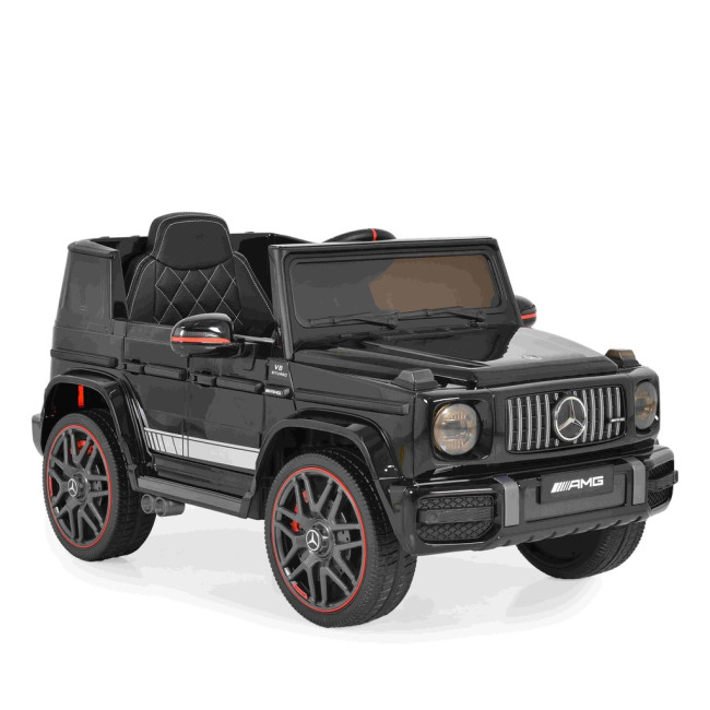 Акумулаторен джип Mercedes G63, черен металик