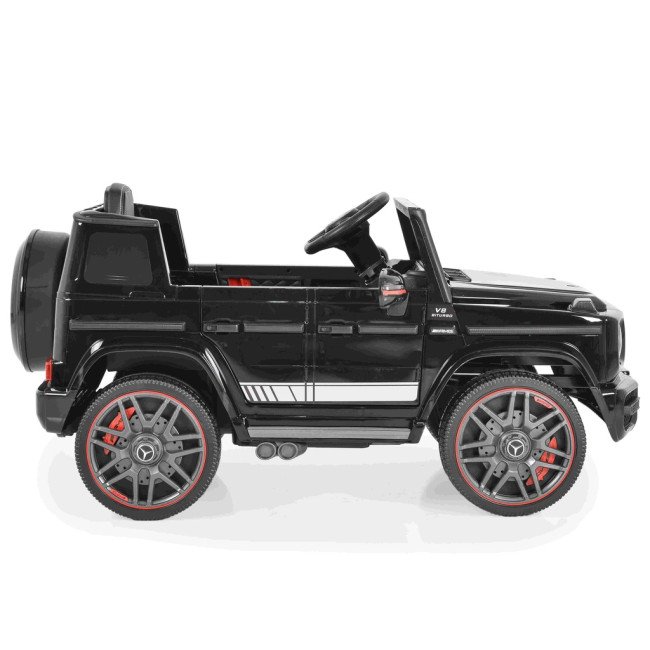 Акумулаторен джип Mercedes G63, черен металик