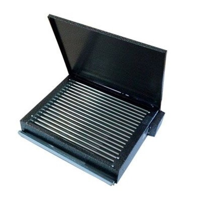 Качествена българска скара електрическа Rubino 2750W Българска електрическа скара 2750W Rubino с капак и неръждаема