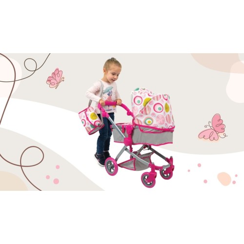 Количка за кукли Pink Rose 9651B Количка за кукли Pink Rose 9651B