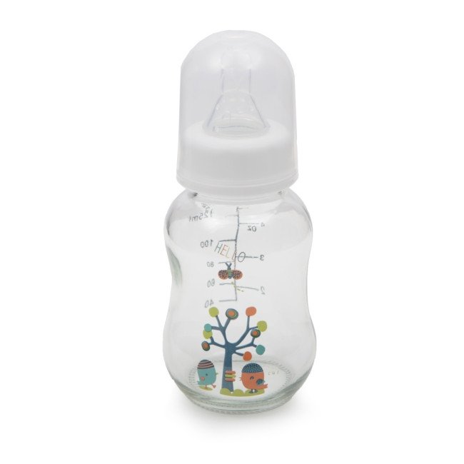 Стъклено стандартно шише 120 ml GB301