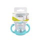 Чаша с пластмасова сламка 280ml C0582 син Чаша с пластмасова сламка 280ml C0582 син