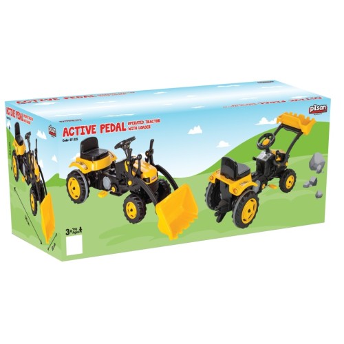Трактор Active с гребло 07315 жълт Трактор Active с гребло 07315 жълт