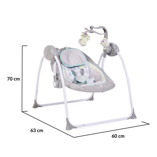 Електрическа люлка Baby Swing+ сив Електрическа люлка Baby Swing+ сив
