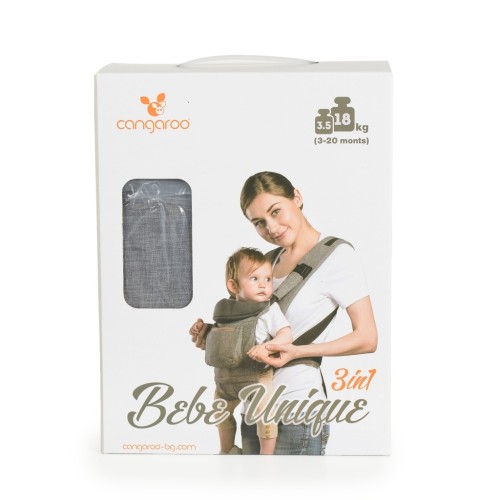 Кенгуру Bebe Unique сив Кенгуру Bebe Unique сив
