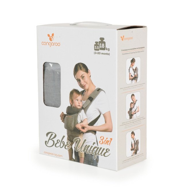Кенгуру Bebe Unique сив
