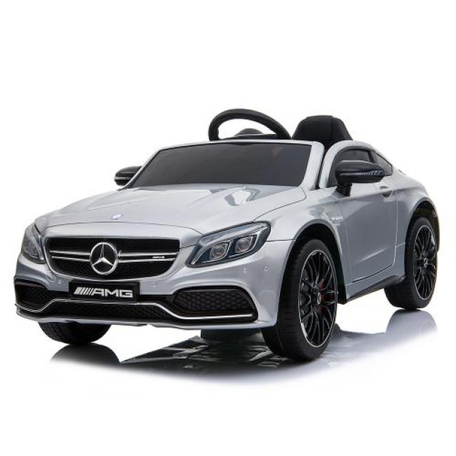 Акумулаторна кола Mercedes C63S QY1588 сив металик Акумулаторна кола Mercedes C63S QY1588 сив металик