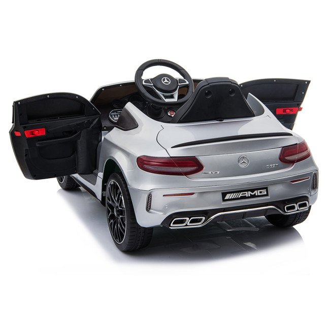 Акумулаторна кола Mercedes C63S QY1588 сив металик Акумулаторна кола Mercedes C63S QY1588 сив металик