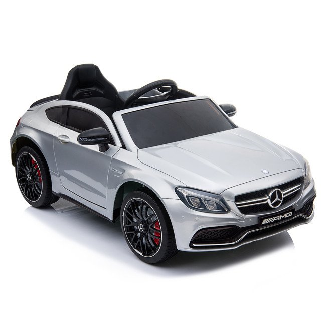 Акумулаторна кола Mercedes C63S QY1588 сив металик Акумулаторна кола Mercedes C63S QY1588 сив металик