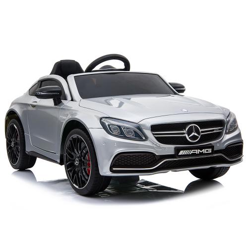 Акумулаторна кола Mercedes C63S QY1588 сив металик Акумулаторна кола Mercedes C63S QY1588 сив металик