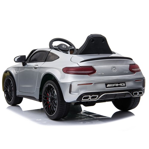 Акумулаторна кола Mercedes C63S QY1588 сив металик Акумулаторна кола Mercedes C63S QY1588 сив металик