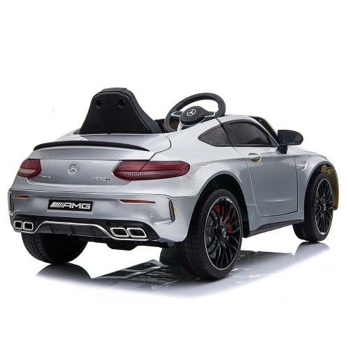 Акумулаторна кола Mercedes C63S QY1588 сив металик Акумулаторна кола Mercedes C63S QY1588 сив металик