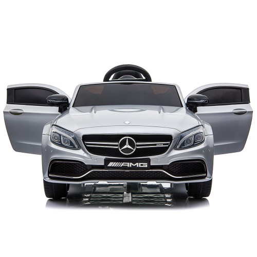 Акумулаторна кола Mercedes C63S QY1588 сив металик Акумулаторна кола Mercedes C63S QY1588 сив металик