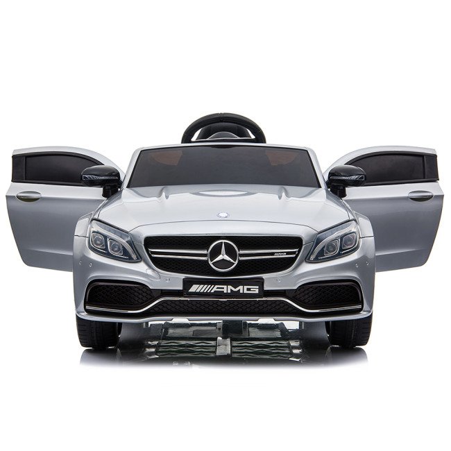 Акумулаторна кола Mercedes C63S QY1588 сив металик Акумулаторна кола Mercedes C63S QY1588 сив металик
