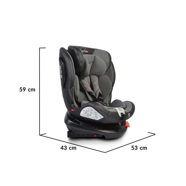Стол за кола с Isofix система Motion 360° сив Стол за кола с Isofix система Motion 360° сив