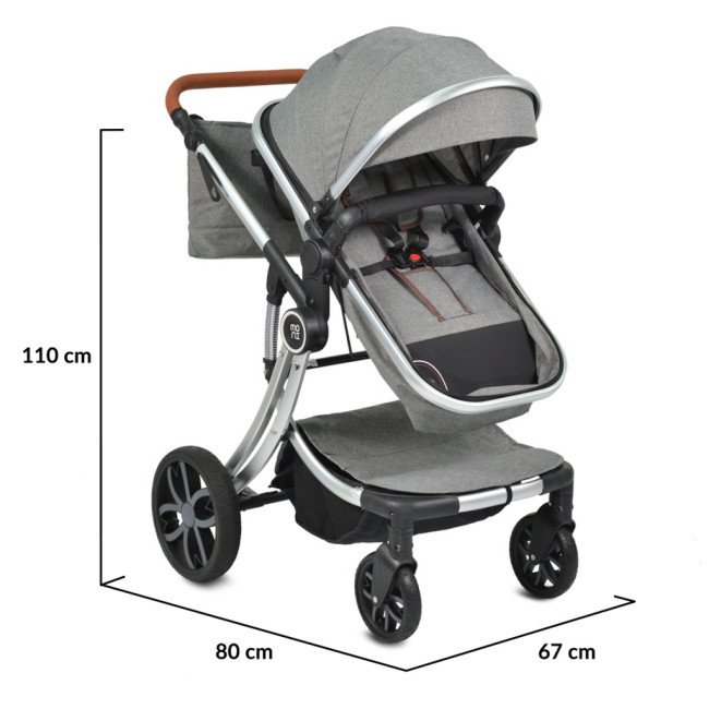 Комбинирана детска количка Polly 3в1 сив Комбинирана детска количка Polly 3в1 сив