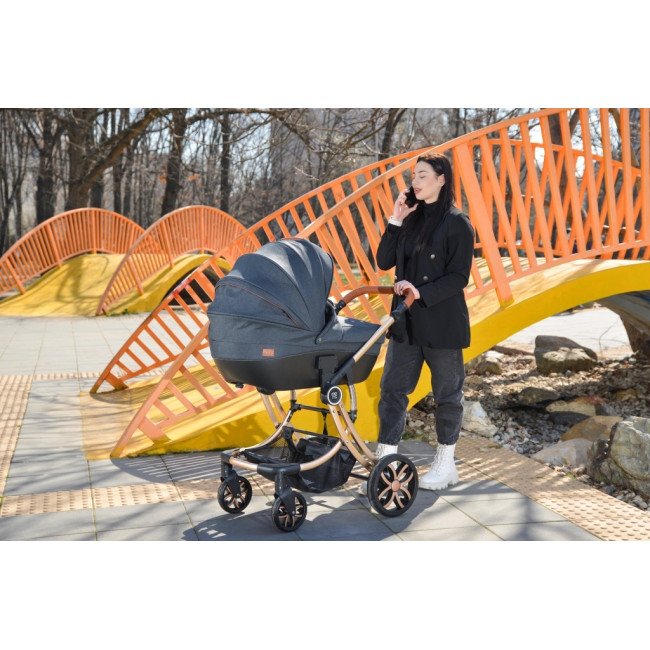 Комбинирана детска количка Polly 3в1 сив Комбинирана детска количка Polly 3в1 сив