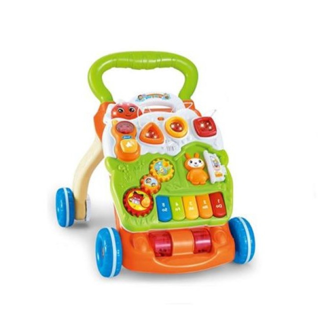 Играчка за прохождане Baby Piano Walker зелен