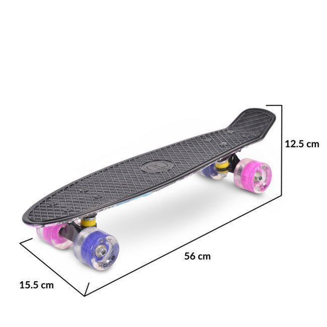 Скейтборд Graffiti Pink LED 22 Скейтборд Graffiti Pink LED 22
