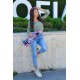 Скейтборд Graffiti Pink LED 22 Скейтборд Graffiti Pink LED 22