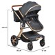 Комбинирана детска количка Polly 3в1 черен Комбинирана детска количка Polly 3в1 черен