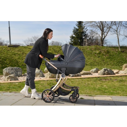 Комбинирана детска количка Polly 3в1 черен Комбинирана детска количка Polly 3в1 черен