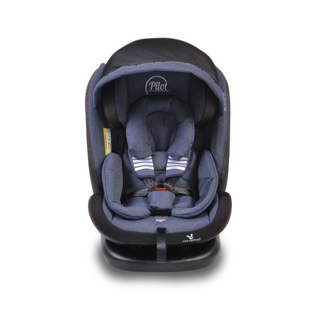 Стол за кола с Isofix система Pilot 360° деним Стол за кола с Isofix система Pilot 360° деним