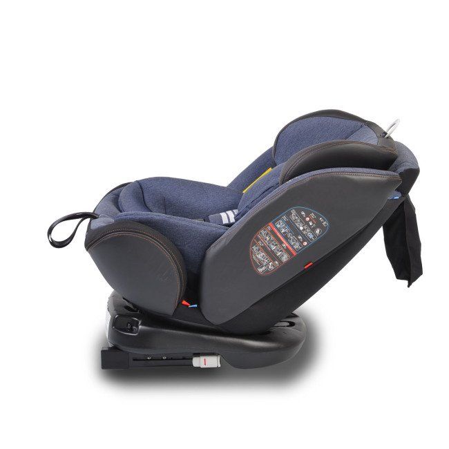 Стол за кола с Isofix система Pilot 360° деним Стол за кола с Isofix система Pilot 360° деним