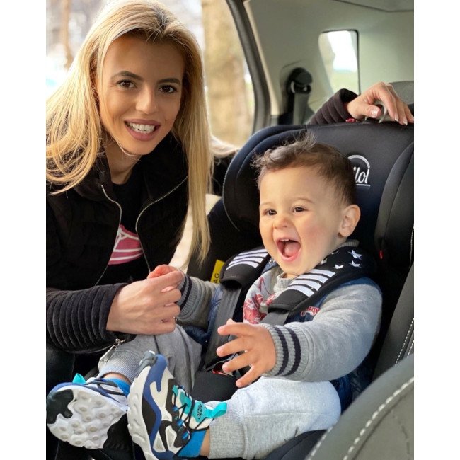 Стол за кола с Isofix система Pilot 360° деним Стол за кола с Isofix система Pilot 360° деним