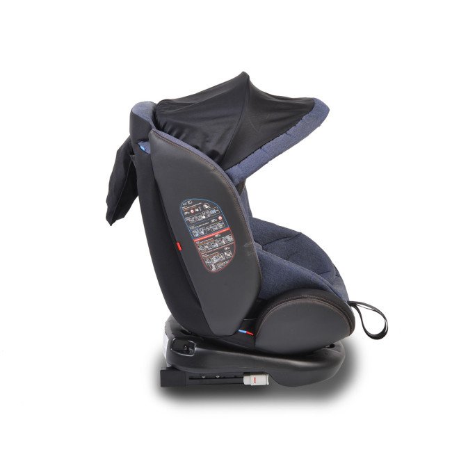 Стол за кола с Isofix система Pilot 360° деним Стол за кола с Isofix система Pilot 360° деним