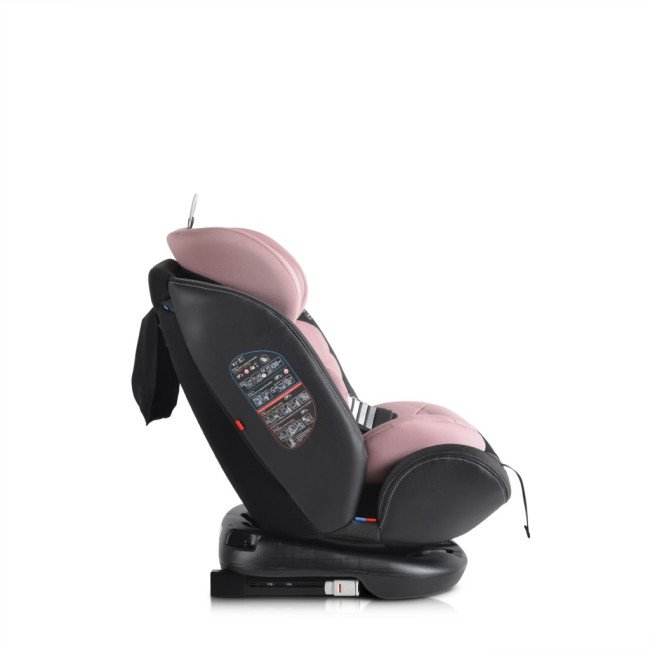 Стол за кола с Isofix система Pilot 360° розов