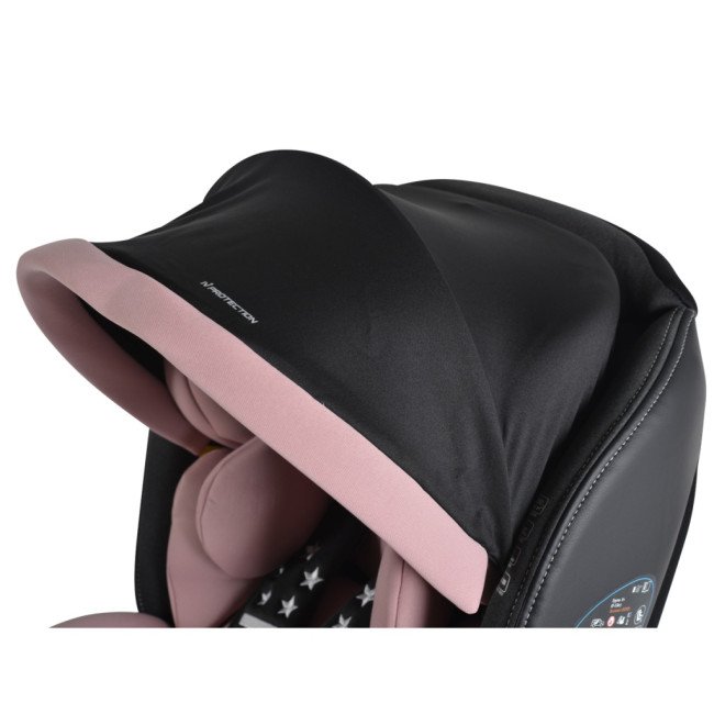 Стол за кола с Isofix система Pilot 360° розов