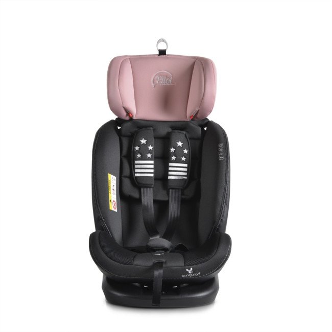 Стол за кола с Isofix система Pilot 360° розов