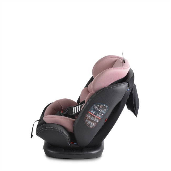 Стол за кола с Isofix система Pilot 360° розов