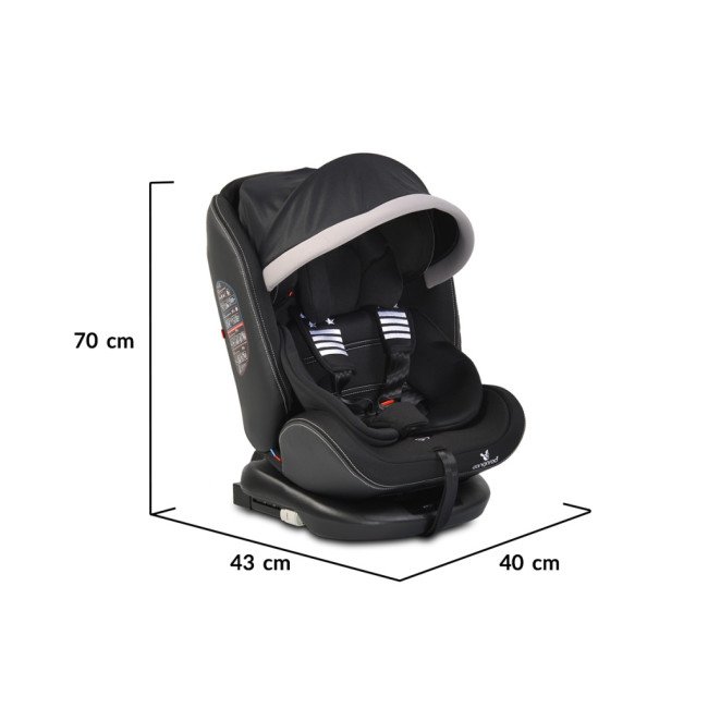 Стол за кола с Isofix система Pilot 360° черен Стол за кола с Isofix система Pilot 360° черен