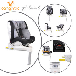 Стол за кола с Isofix система Admiral тъмносив