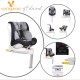 Стол за кола с Isofix система Admiral тъмносив