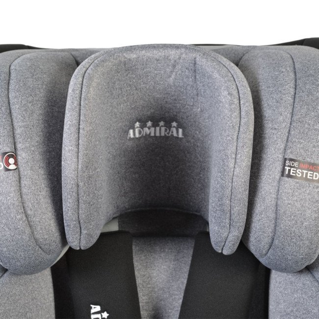 Стол за кола с Isofix система Admiral тъмносив