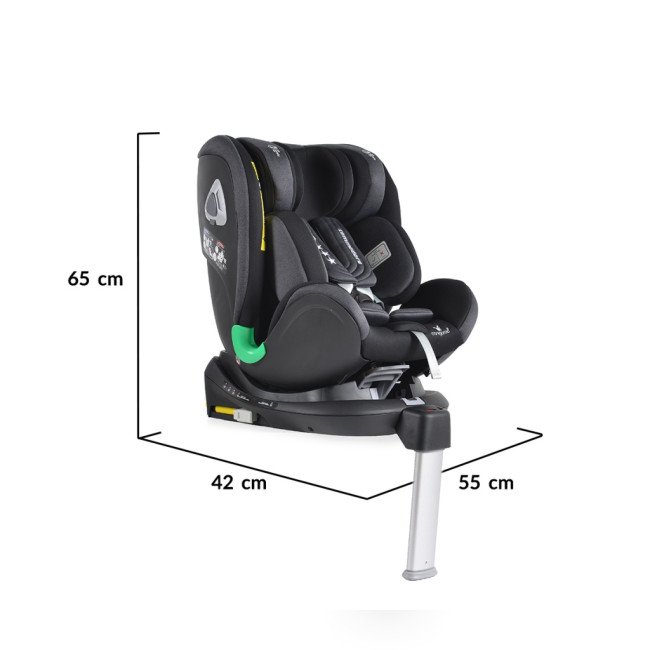 Стол за кола Commodore I-Size с Isofix система 360° черен Стол за кола Commodore I-Size с Isofix система 360° черен