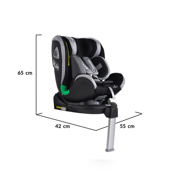 Стол за кола Commodore I-Size с Isofix система 360° тъмносив Стол за кола Commodore I-Size с Isofix система 360° тъмносив