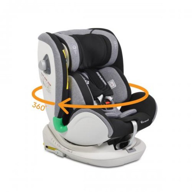 Стол за кола General I-Size с Isofix система 360° сив