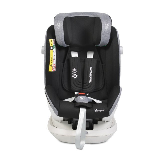 Стол за кола General I-Size с Isofix система 360° сив