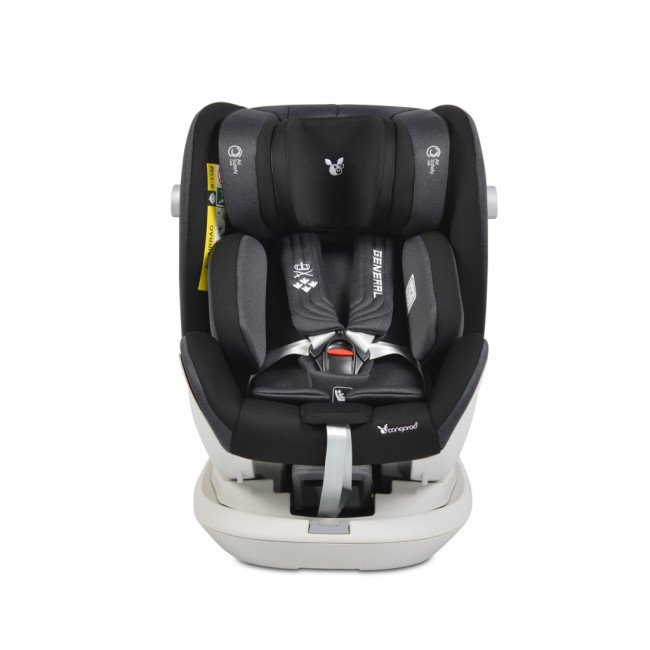 Стол за кола General I-Size с Isofix система 360° черен